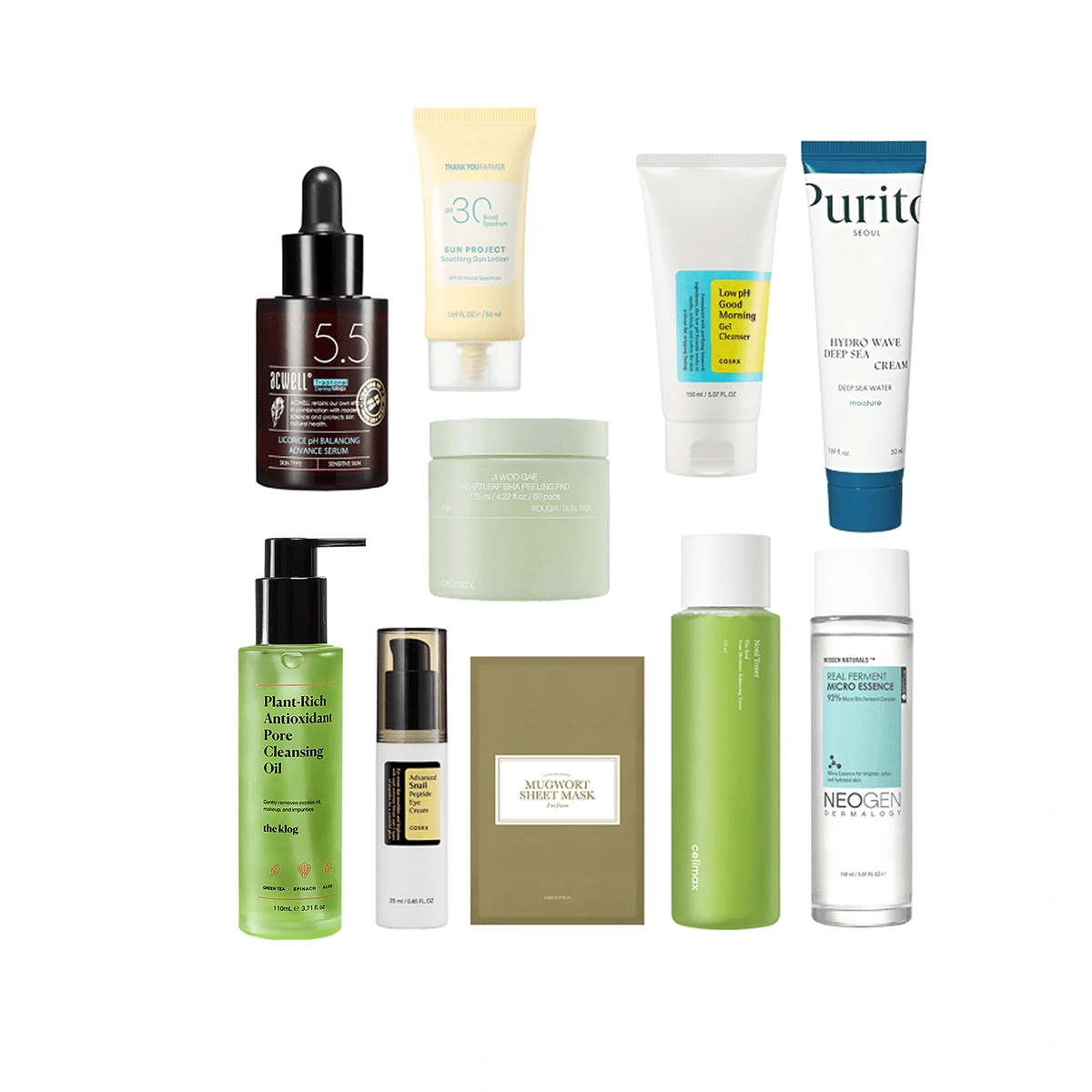 10 Step Korean Skin Care Routine Set Oily Skin Type by SOKO GLAM
