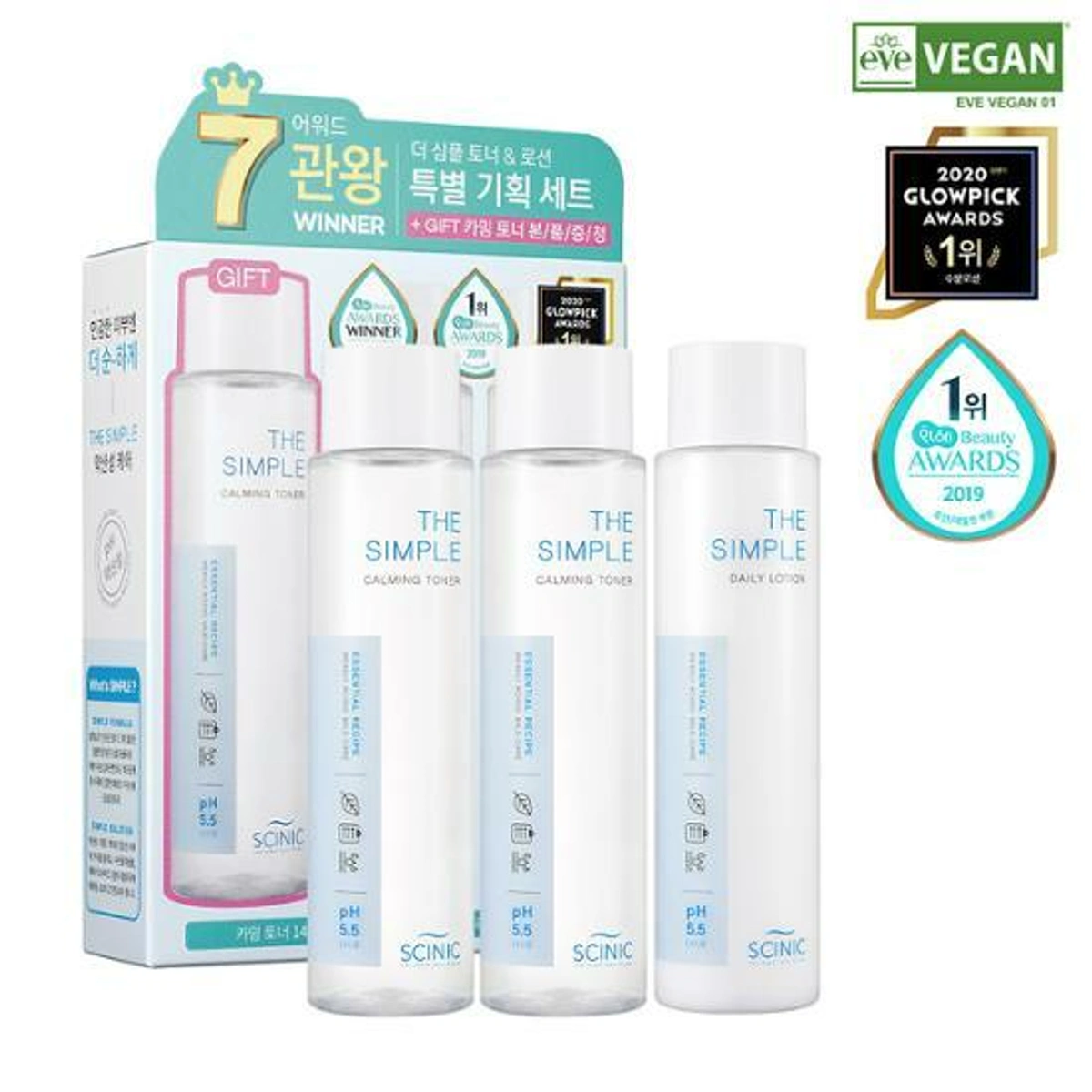 Scinic The Simple Skincare Set Toner Toner Lotion by Scinic