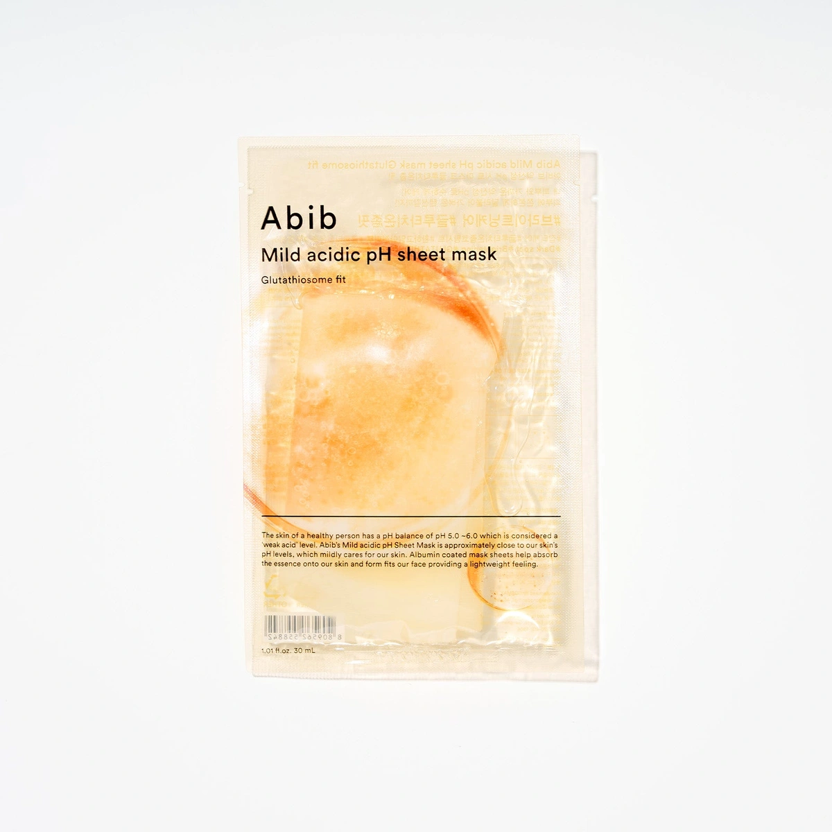 Mild Acidic Ph Sheet Mask Glutathiosome Fit 10 Sheets by Abib